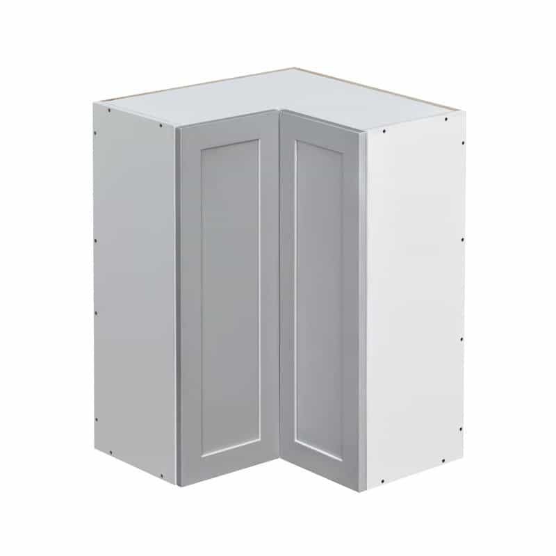 Mallorca Dolphin Gray Shaker Wood Kitchen Diagonal Corner Wall Cabinet - 30" X 24" X 30" (Assembly Required) - Dolphin Gray