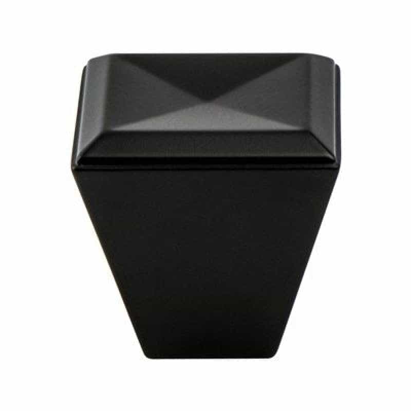 Berenson Connections Zinc Cabinet Knob - Matte Black - 1 1/8" Length