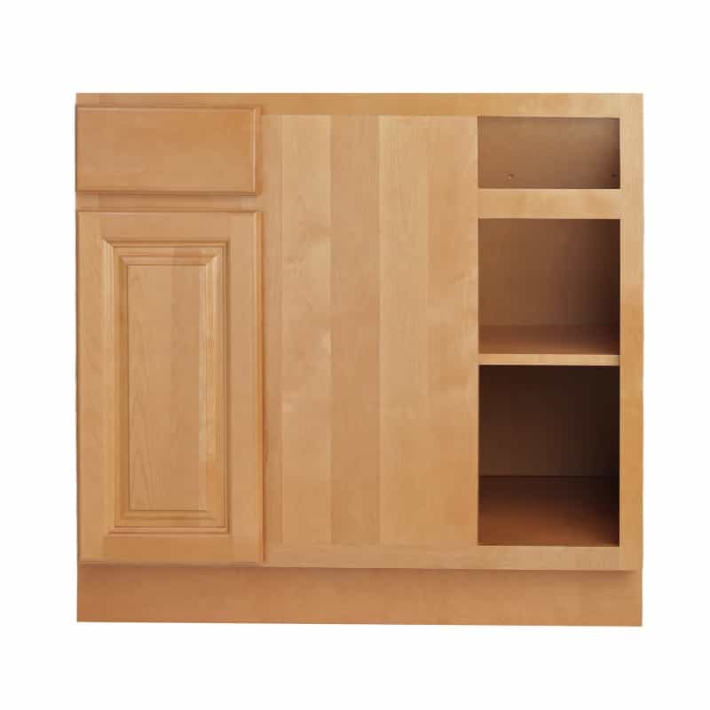 Sunset Birch Wood Kitchen Corner Blind Base Cabinet - 36" X 24" X 34.5" (Assembly Required) - Sunset Birch