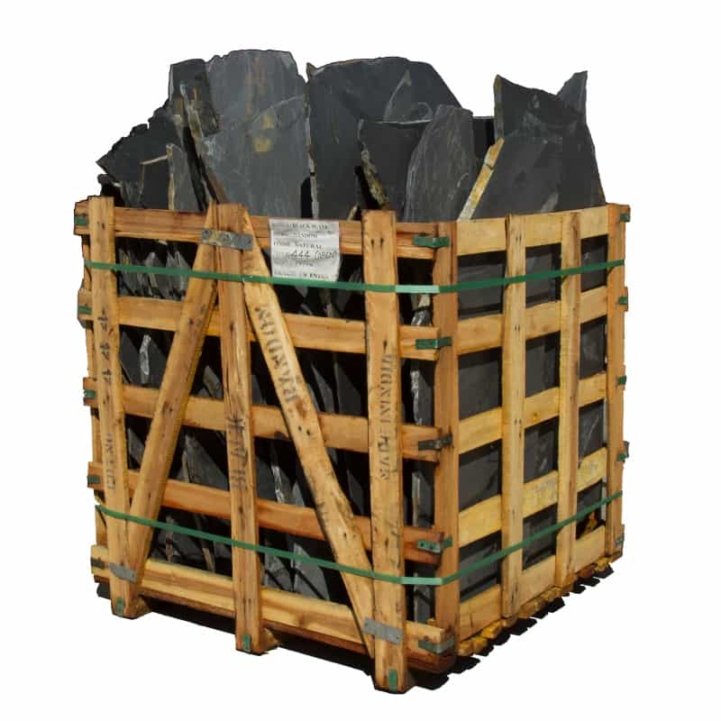Black Slate Flagstone - Natural Cleft Face & Back