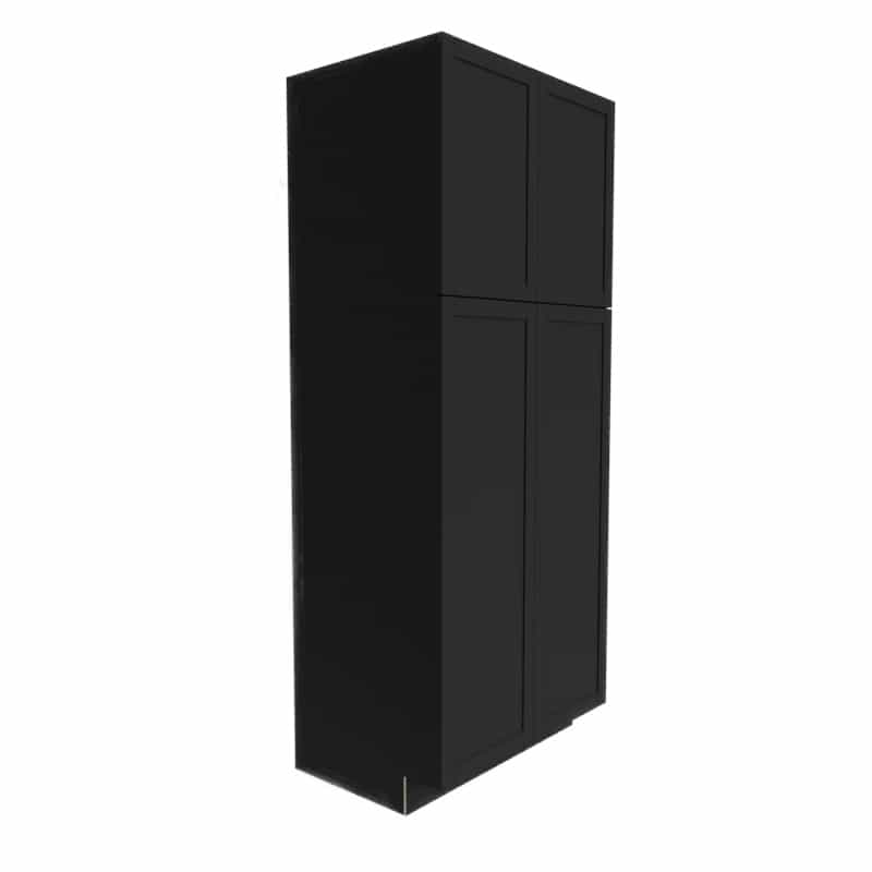 Single Shaker Espresso Matte Wood Kitchen Pantry Cabinet - 30" X 96" X 24" (Assembly Required) - Matte