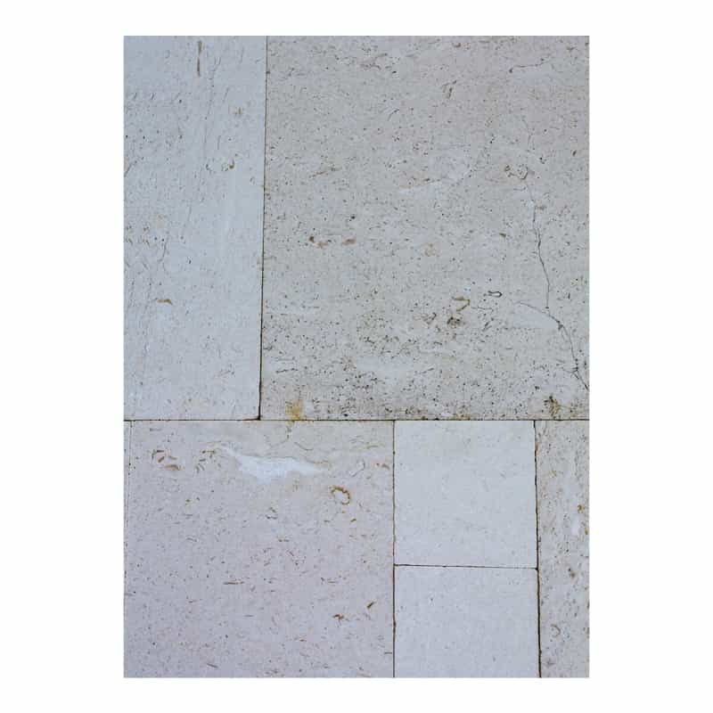 Coastal Shellstone Limestone French Paver Versailles Pattern - Tumbled - Various Sizes