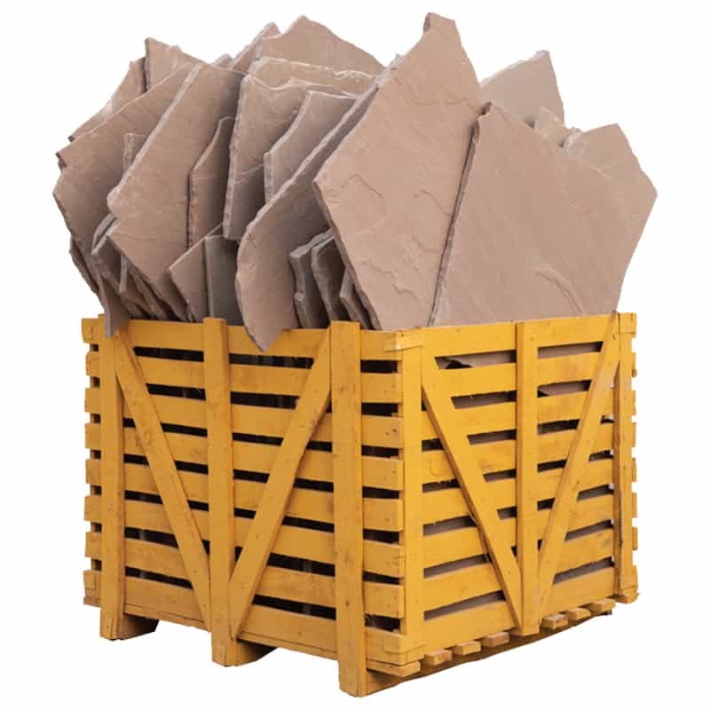 Antique Brown Sandstone Flagstone - Tumbled