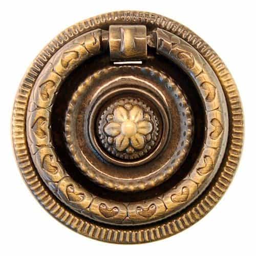 Restorers Classic Antique Brass Ring Pull