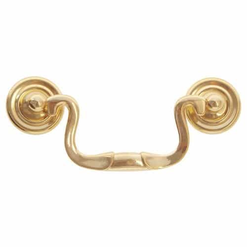 Restorers Classic Solid Brass Swan Neck Bail Pull