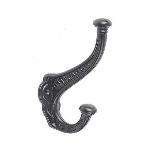 Restorers Ornate Iron Decorative Hat Coat Hook - Set Of 3