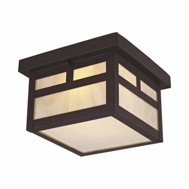 Livex Lighting Montclair Mission 1-Light Outdoor Flush Ceiling Light
