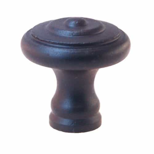 Restorers Classic Black Cast Iron Round Cabinet Knob