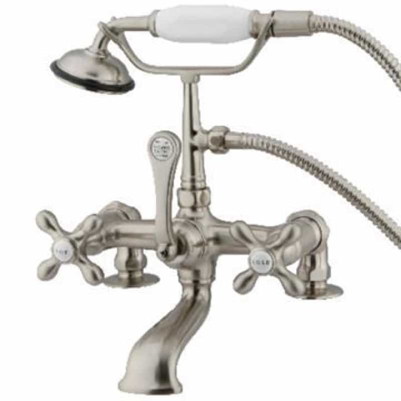 Restorers Vintage Cc209tx 7 Inch Deck Clawfoot Tub Faucet & Shower