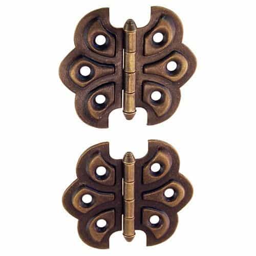 Restorers Classic Surface Mount Steel Ornamental Butterfly Hinge