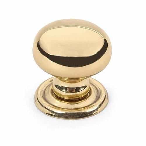 Restorers Solid Brass Knob With Backplate