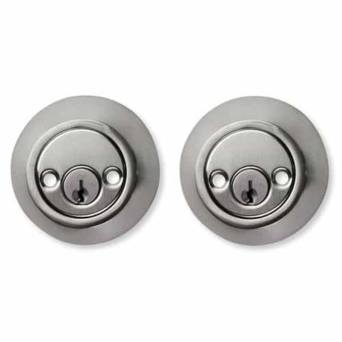 Forever Hardware Stainless Bronze Round Double Cylinder Deadbolt