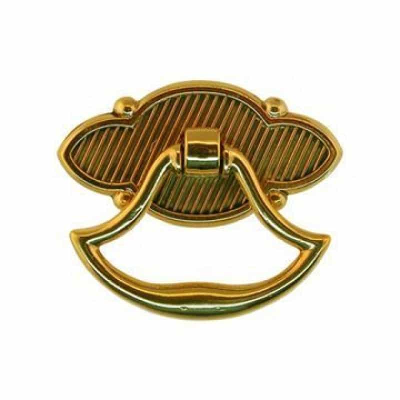 Restorers Classic Large Oblong Backplate With Ring Pendant Drop Pull