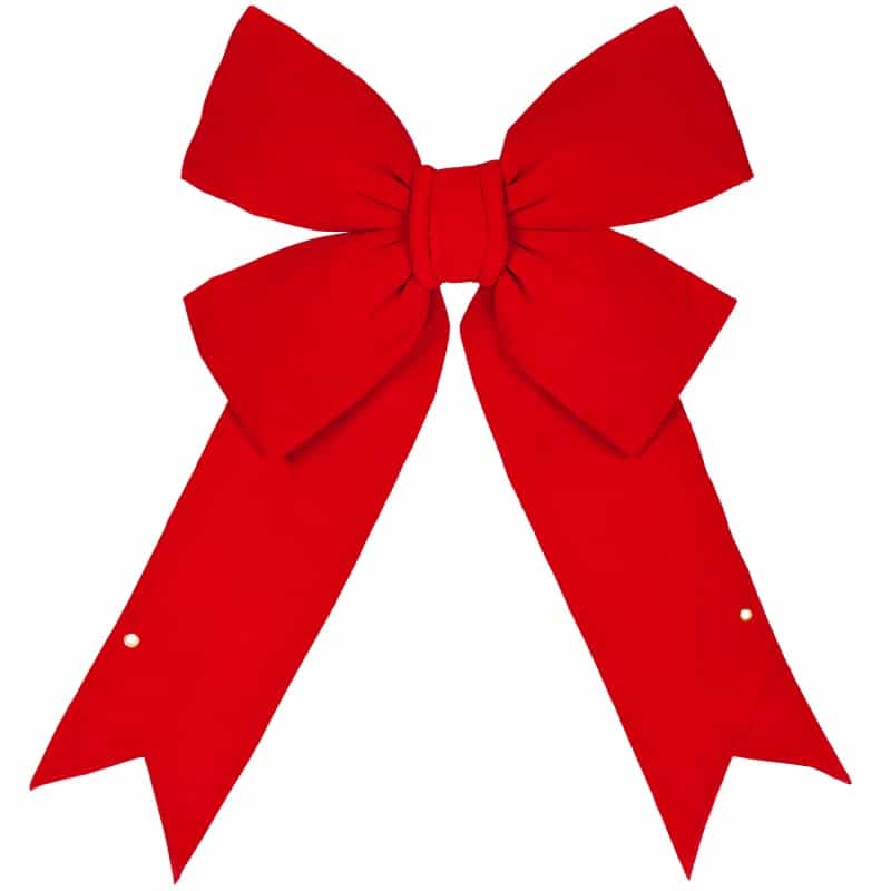 Red Imperial 3D Velvet Bow