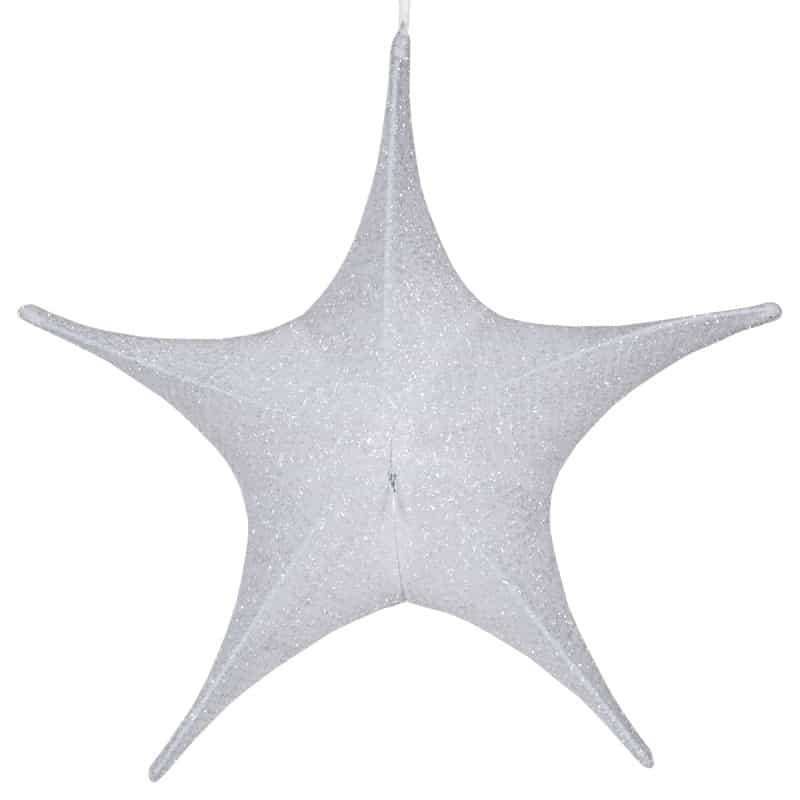 White Polymesh Unlit Fold Flat Commercial Star