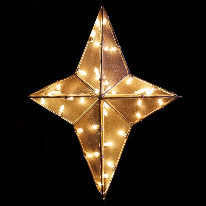Dimensional Nativity Star Treetopper