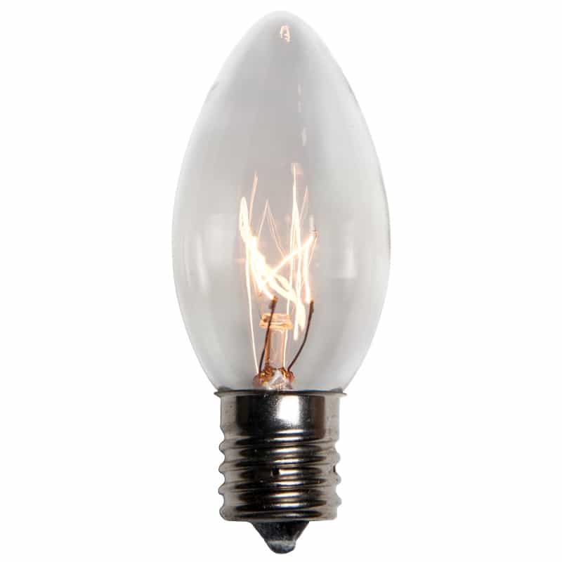 C9 Clear Transparent Bulbs