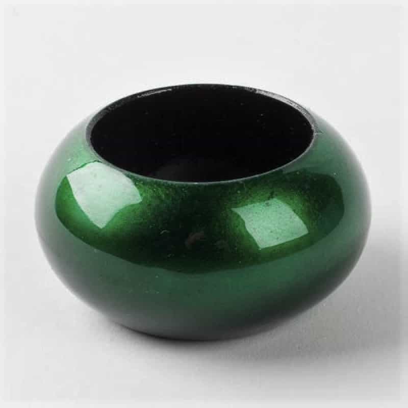 Richland Napkin Ring 2.3" Forest Green Set Of 4